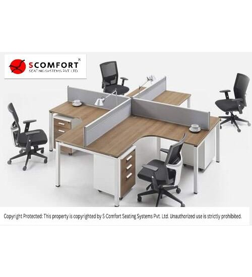 Scomfort SC-WRT1 Curved Sharing Workstation for Office Spaces